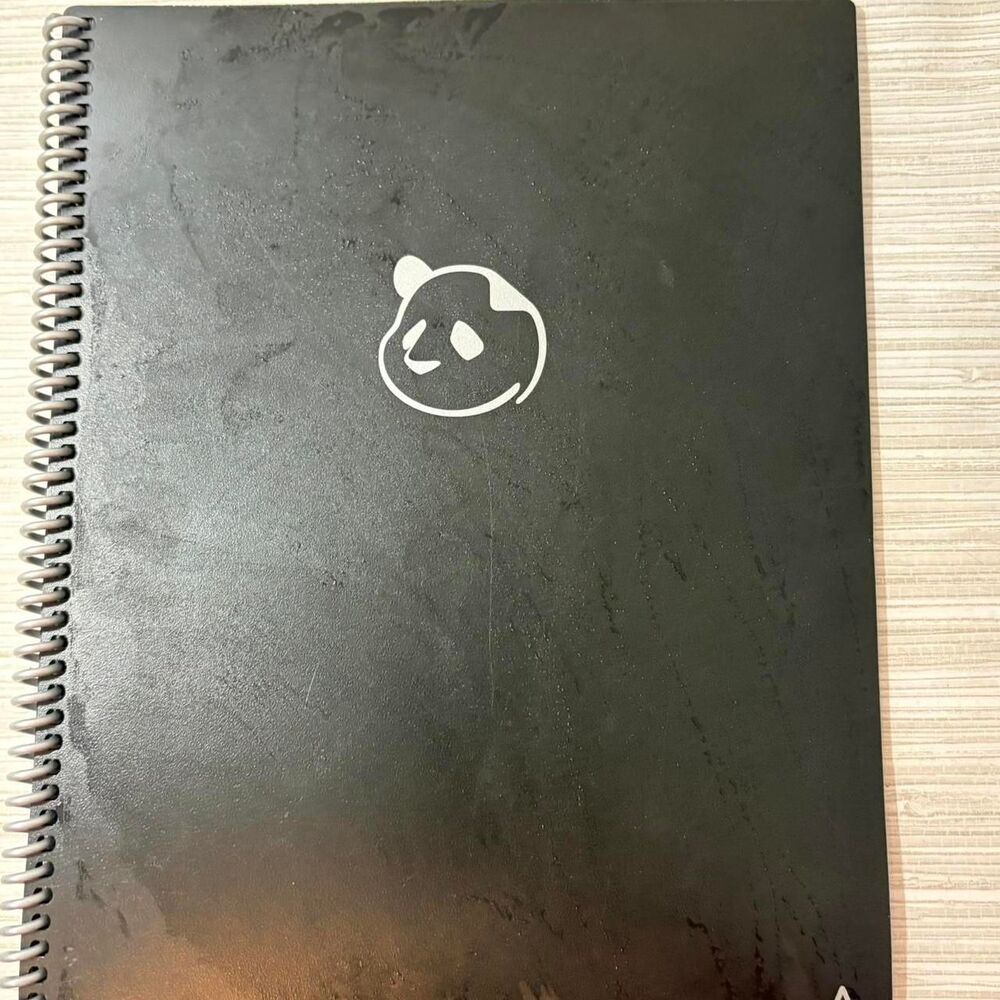 ROCKETBOOK Reusable Panda Planner black *no marker or wipe included*
